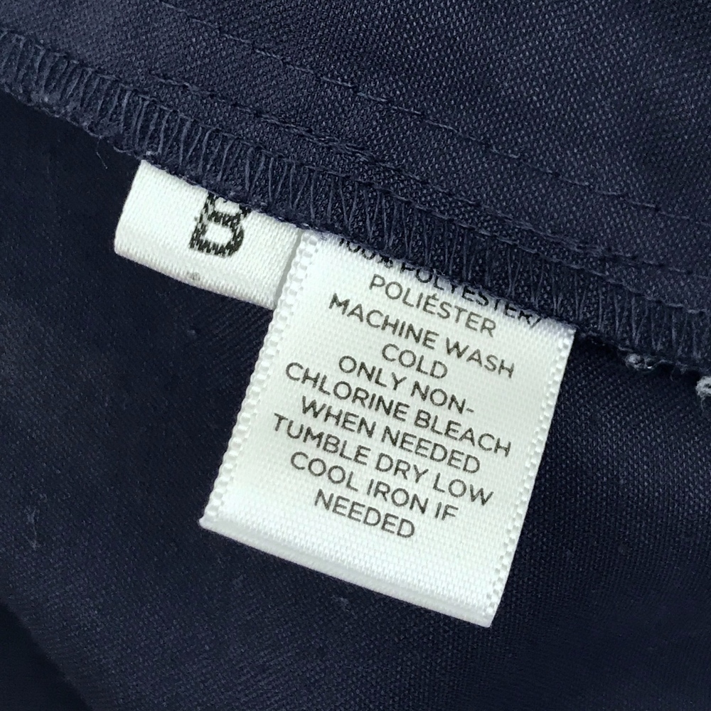 LOFT Lightweight Button Down Shirt Navy Blue - M - Picture 6 of 7